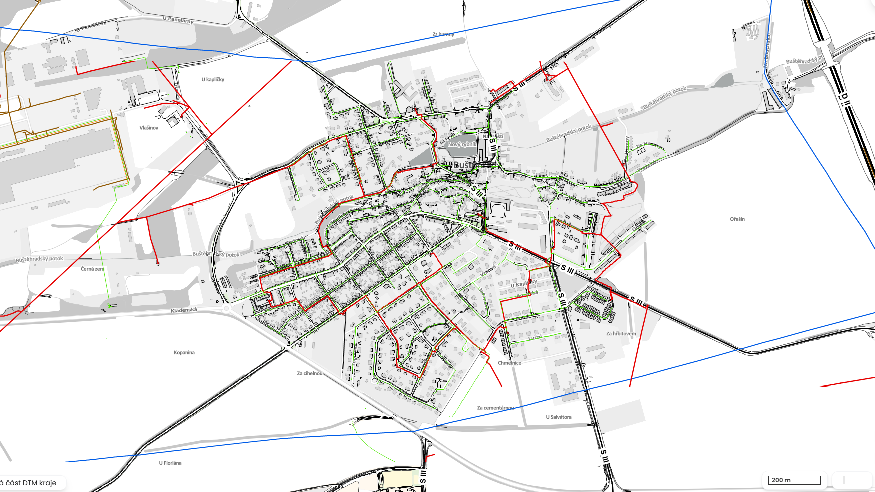 Digitální Technická Mapa Buštěhrad